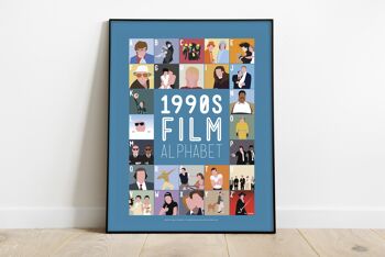Alphabet du film des années 1990 - 11X14" Premium Art Print 2