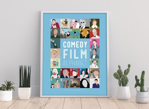 Comedy Film Alphabet - 11X14” Premium Art Print