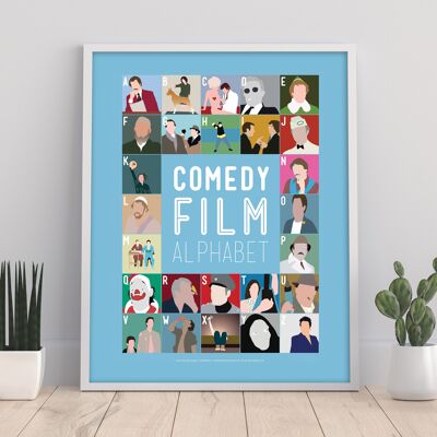 Comedy Film Alphabet - 11X14” Premium Art Print