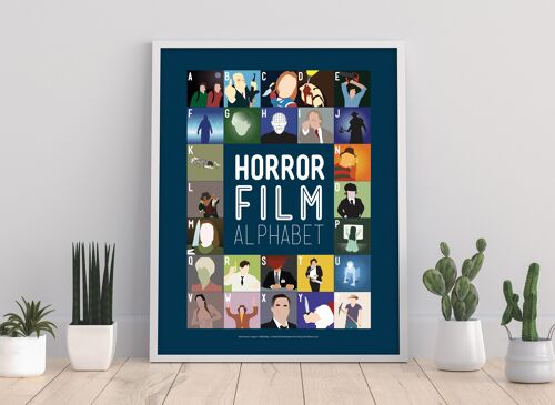 Horror Film Alphabet - 11X14” Premium Art Print