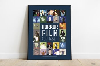 Alphabet de film d'horreur - 11X14" Premium Art Print 2