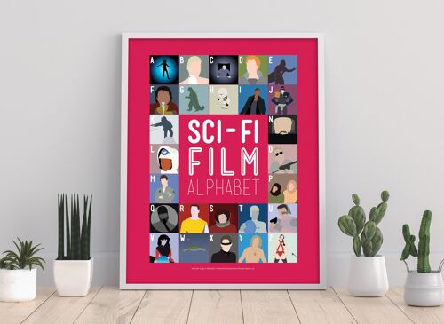 Sci-Fi Film Alphabet - 11X14” Premium Art Print