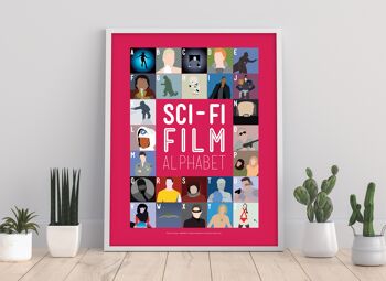 Alphabet de film de science-fiction - 11X14" Premium Art Print 1