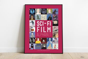 Alphabet de film de science-fiction - 11X14" Premium Art Print 2