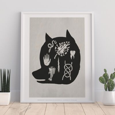 Hundekopf – Premium-Kunstdruck im Format 11 x 14 Zoll