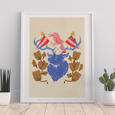 Tête de cerf - 11X14" Premium Art Print