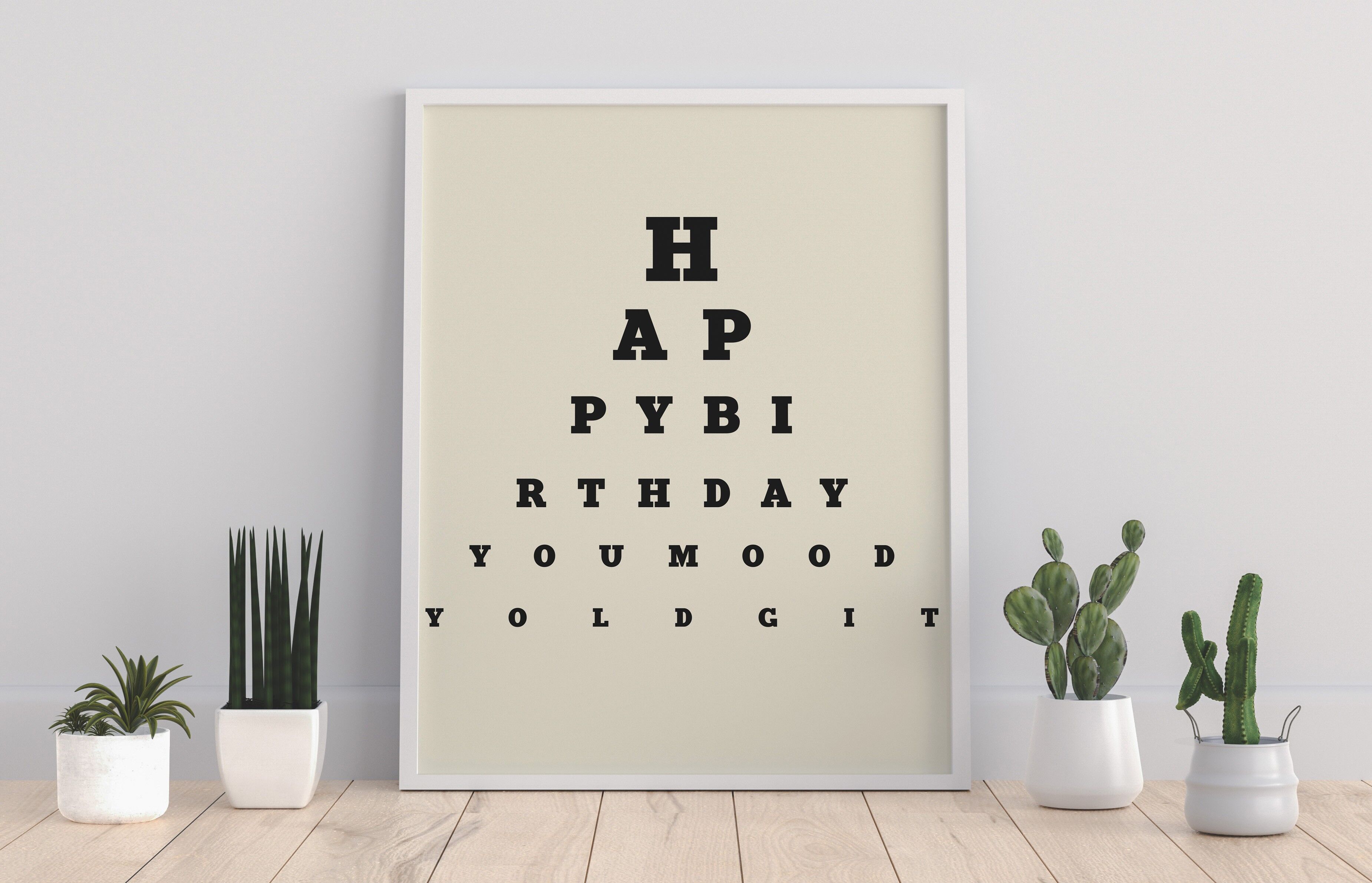 Eye Test - Moody Old Git - 11X14” Premium Art Print