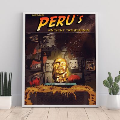 Póster de la película - Tesoros antiguos del Perú - Impresión de arte premium de 11X14”