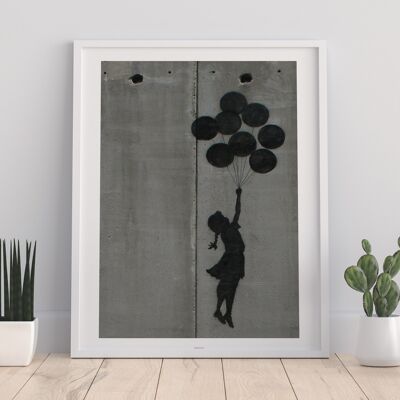 Graffiti Art - Balloon Girl - 11X14” Premium Art Print