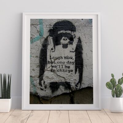 Graffiti Art - Laugh Now - 11X14" Premium Art Print