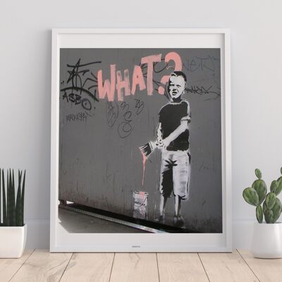 Graffiti-Kunst – was? - Premium-Kunstdruck im Format 11 x 14 Zoll