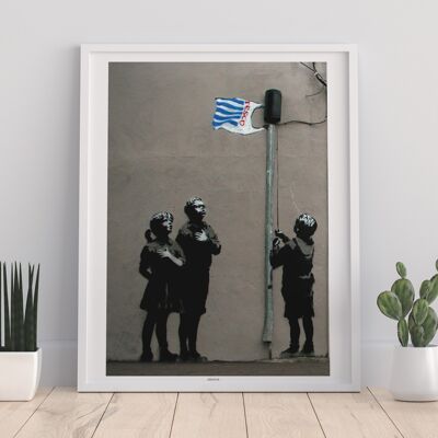 Graffiti Art - Tesco Flag - 11X14” Premium Art Print