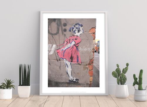 Graffiti Art - Little Girl - 11X14” Premium Art Print