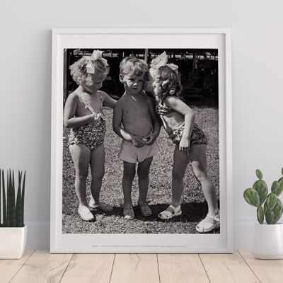 Three Cheeky Childrfen - 11X14” Premium Art Print
