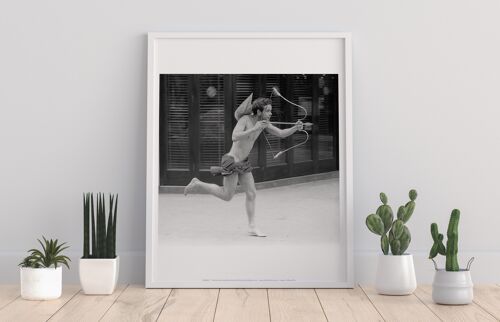 Poster - Man With Bow And Arrow - 11X14” Premium Art Print