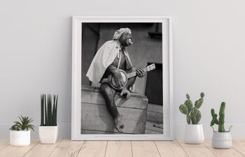 Affiche - Singe Palying Music - 11X14" Premium Art Print 1