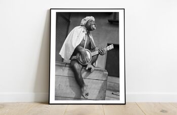 Affiche - Singe Palying Music - 11X14" Premium Art Print 2