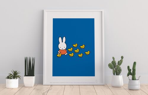 Miffy - Walking With Ducks - 11X14” Premium Art Print