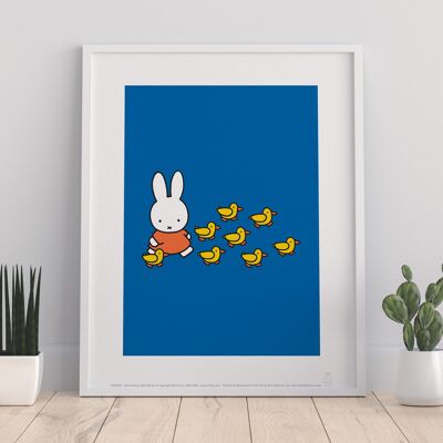 Miffy - Walking With Ducks - 11X14” Premium Art Print