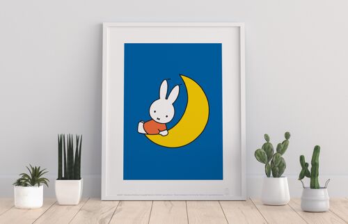 Miffy - With Moon - 11X14” Premium Art Print