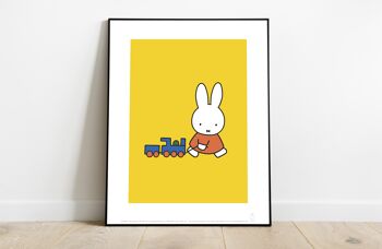 Miffy - Tirer un train - 11X14" Premium Art Print 2