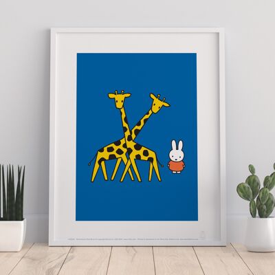 Miffy – Giraffe – 11 x 14 Zoll Premium-Kunstdruck