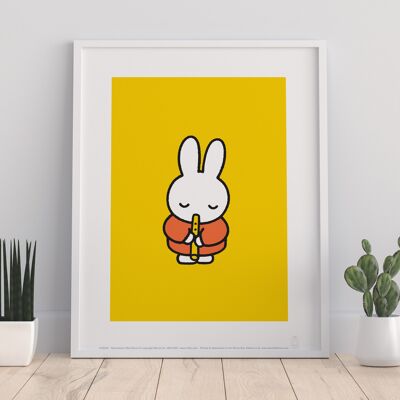 Miffy – spielt Flöte – 11 x 14 Zoll Premium-Kunstdruck