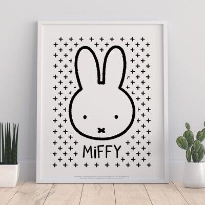 Miffy – Bild mit Kreuzen – Premium-Kunstdruck, 27,9 x 35,6 cm