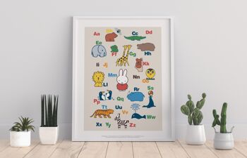 Miffy - Alphabet avec des animaux - 11X14" Premium Art Print 1