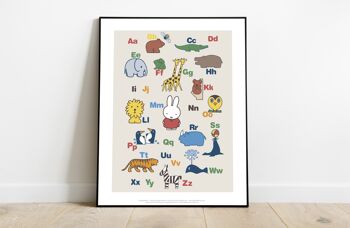 Miffy - Alphabet avec des animaux - 11X14" Premium Art Print 2