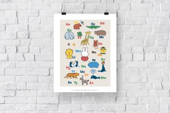 Miffy - Alphabet avec des animaux - 11X14" Premium Art Print 3