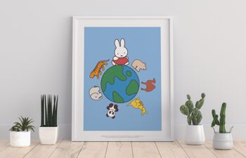 Miffy - Animaux autour du monde - 11X14" Premium Art Print 1