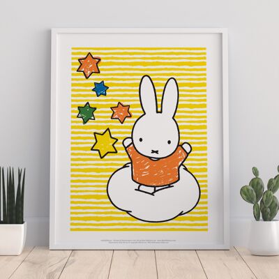 Miffy – Auf einer Wolke – Premium-Kunstdruck im Format 11 x 14 Zoll