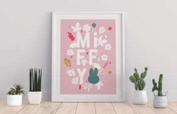 Miffy - Expression florale - 11X14" Premium Art Print 1