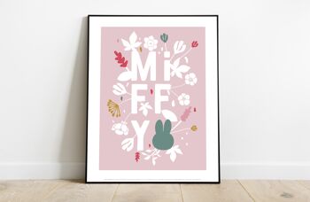 Miffy - Expression florale - 11X14" Premium Art Print 2