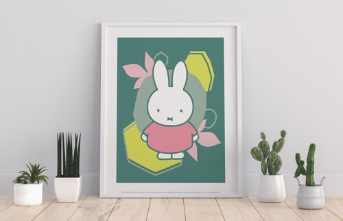 Milly - With Shapes In Backround - 11X14” Premium Art Print