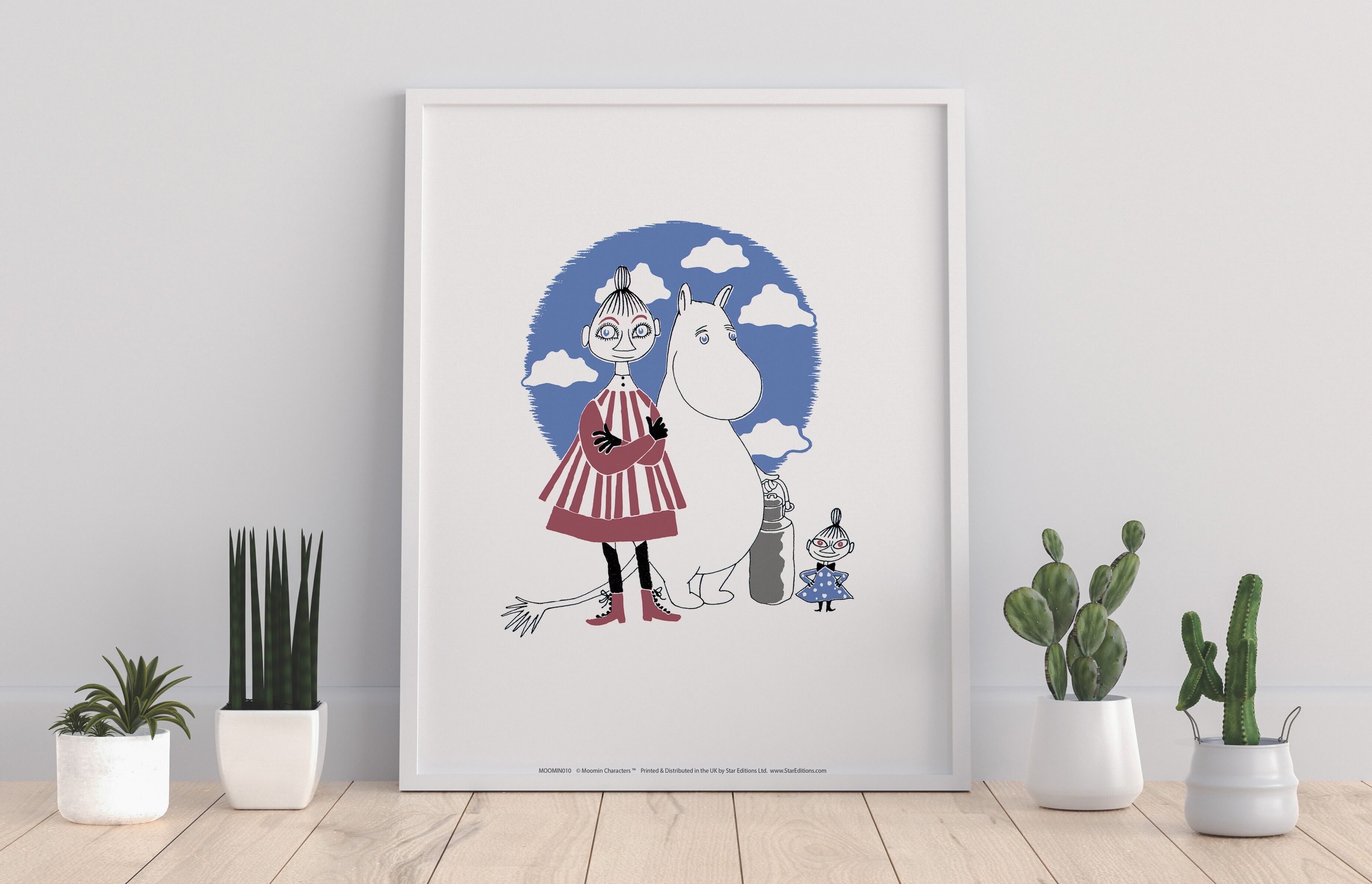 Moomin con Moominmamma e Little My - 11 x 14&quot; stampa d&#039;arte premium