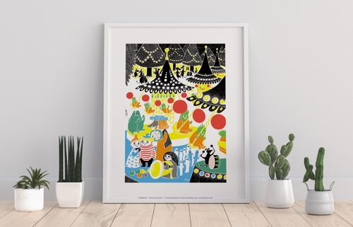 Moomin Characters At Circus - 11X14” Premium Art Print
