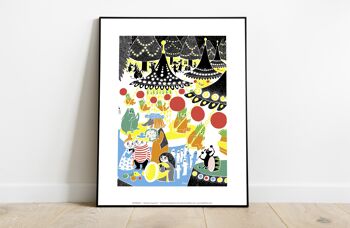 Personnages Moomin au cirque - 11X14" Premium Art Print 2