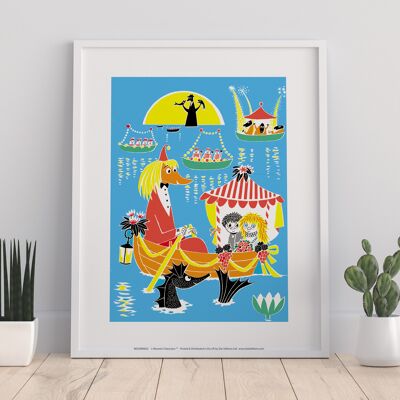 Moomin - Personaggi in una barca - Stampa artistica premium 11 x 14".