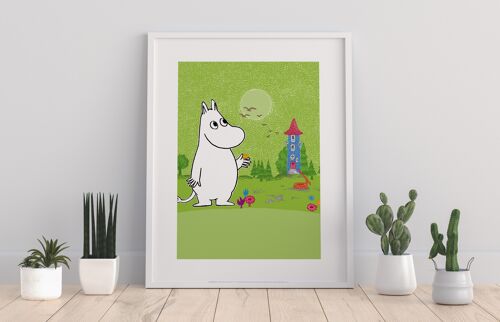 Moomintroll In Garden - 11X14” Premium Art Print