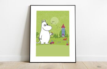 Moomintroll dans le jardin - 11X14" Premium Art Print 2
