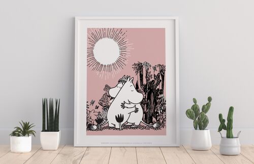 Moominmamma And Papa Cuddling - 11X14” Premium Art Print