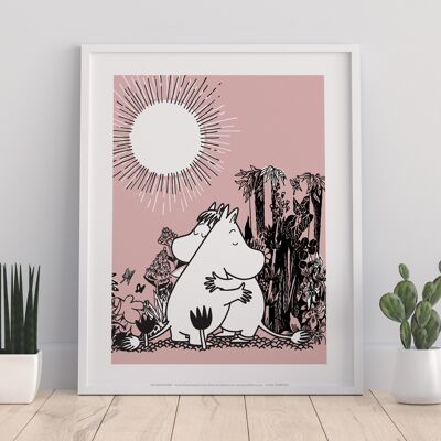 Moominmamma And Papa Cuddling - 11X14” Premium Art Print