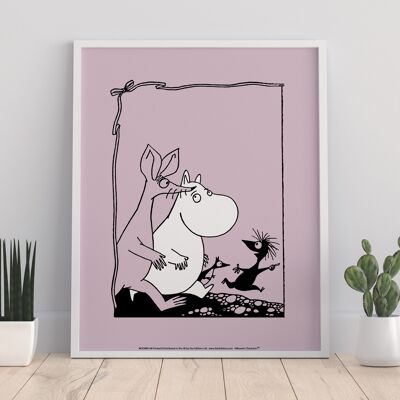 Sniff y Moomintroll - Impresión de arte premium de 11X14"