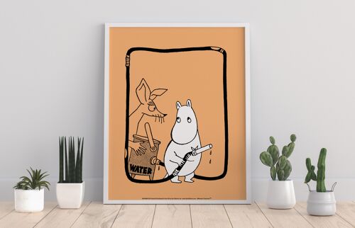 Sniff And Moomin Troll Wioth Water Canister - 11X14” Premium Art Print