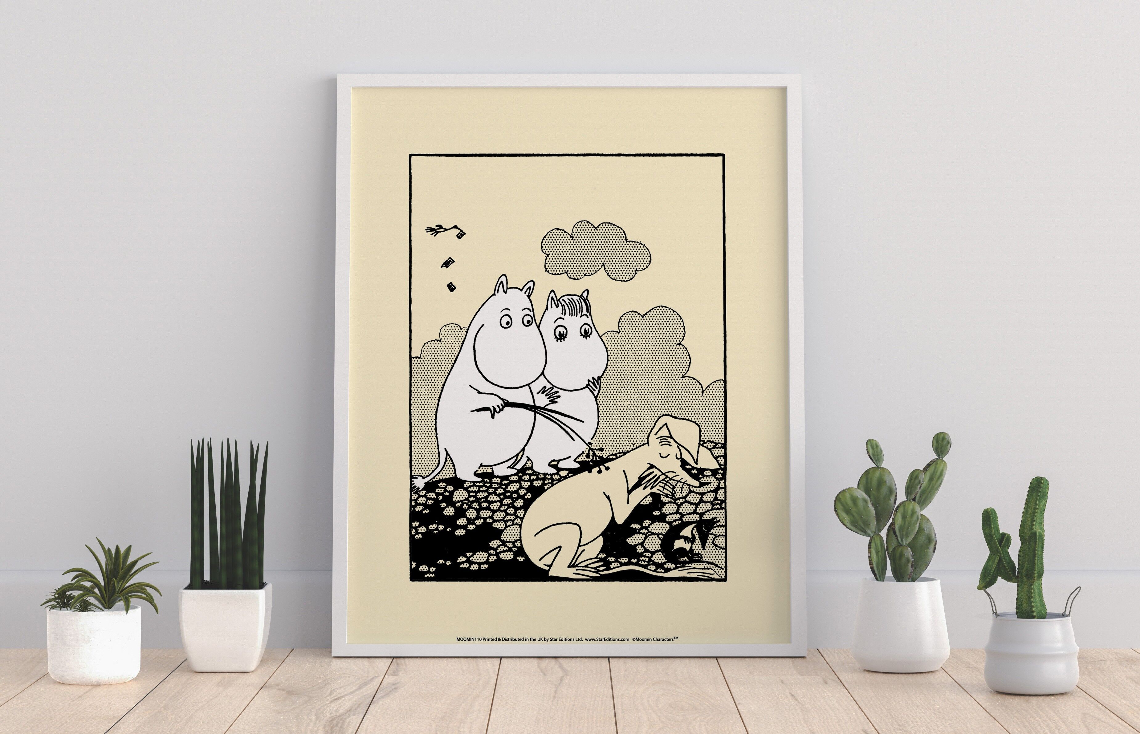 Moominmamma With Sniff And Moomintroll - 11X14” Premium Art Print