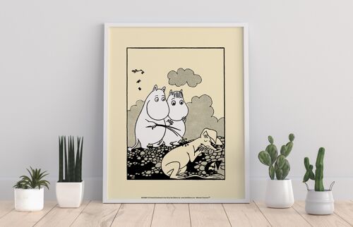 Moominmamma With Sniff And Moomintroll - 11X14” Premium Art Print