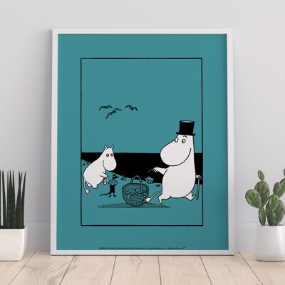 Moomin - Moominmamma y Snorkmaiden - 11X14" Premium Art Print