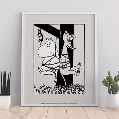 Moomintroll And Sniff Tied Up - 11X14” Premium Art Print